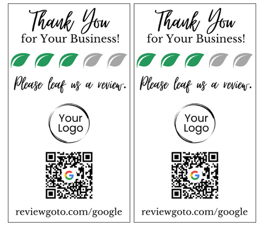 Review Cards - Landscaper Style #4 - Google - Business Card