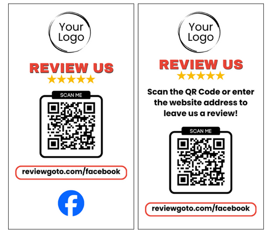 Review Cards - Minimal Style #1 - Facebook - Business Card